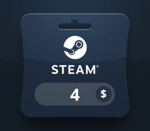 Steam Wallet USD 4 Подарочная карта BT
