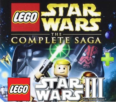 LEGO Star Wars: The Complete Saga and Star Wars III: The Clone Wars Набор PC Steam Ключ