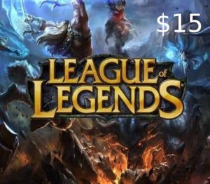 League of Legends 15 USD Предоплаченная RP карта LAS/LAN Server