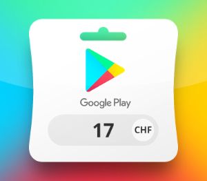 Google Play CHF 17 Подарочная карта CH