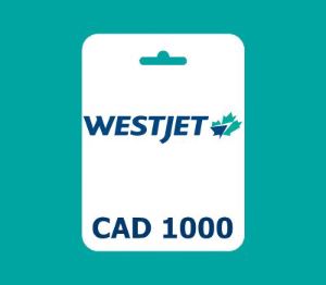WestJet CAD 1000 Подарочная карта CA