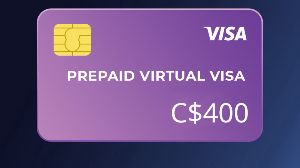 Prepaid Virtual VISA C$400 CA
