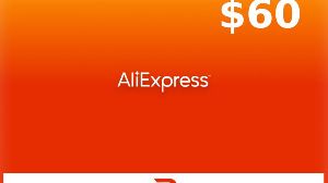 Rewarble AliExpress USD 60 Подарочная карта