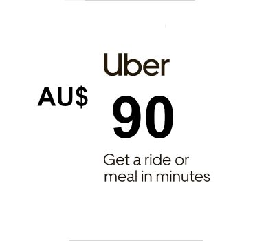 Uber AUD 90 Подарочная карта AU