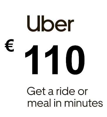 Uber EUR 110 Подарочная карта FR