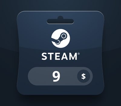 Steam Wallet USD 9 Подарочная карта YE
