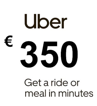 Uber EUR 350 Gift Card FR