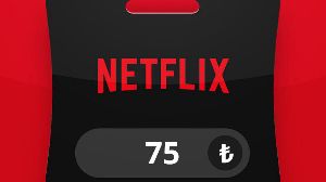 Netflix TRY 75 Подарочная карта TR