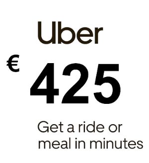 Uber EUR 425 Подарочная карта FR