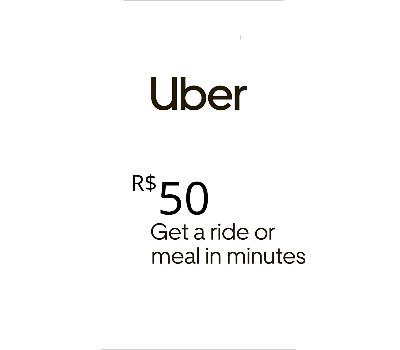 Uber R$50 BR Подарочная карта