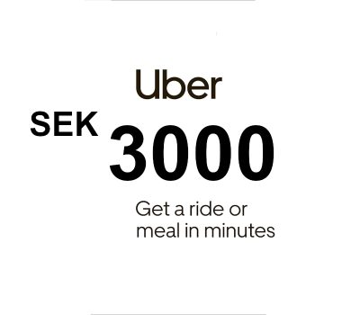 Uber SEK 3000 Подарочная карта SE