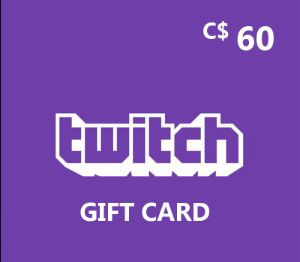 Twitch CAD 60 Подарочная карта CA