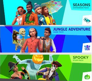 The Sims 4 Набор - Seasons + Jungle Adventure + Spooky Stuff DLC EU XBOX One / Xbox Series X|S Ключ