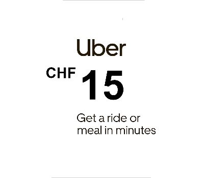 Uber 15 CHF Подарочная карта