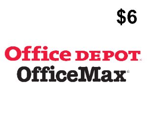 Office Depot $6 Подарочная карта US