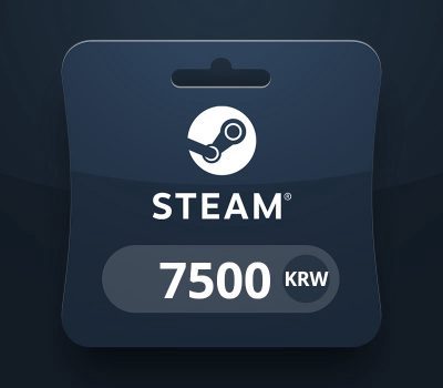 Steam Wallet KRW 7500 Gift Card KR