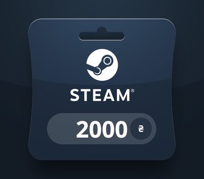 Steam Wallet UAH 2000 Подарочная карта UA