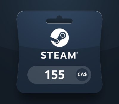 Steam Wallet CAD 155 Подарочная карта