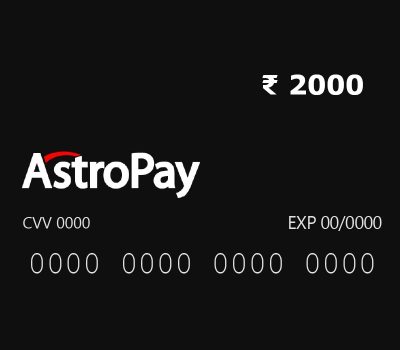 Astropay Карта ₹2000 IN