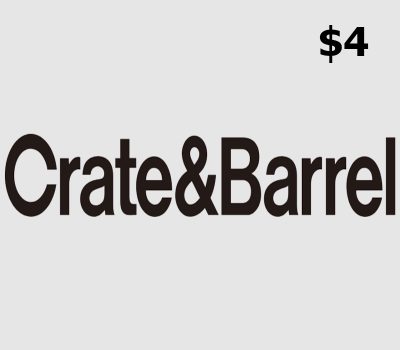 Crate and Barrel $4 Gift Card US