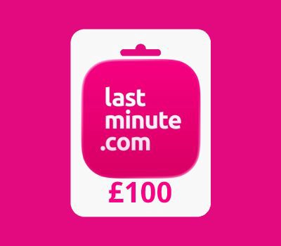 Lastminute.com GBP 100 Подарочная карта UK