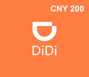 Didi Taxi CNY 200 Подарочная карта CN