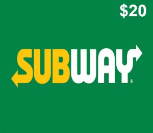 Subway $20 Подарочная карта US