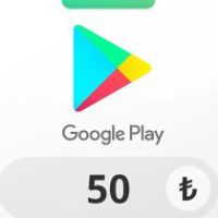 Google Play TRY 50 Подарочная карта TR