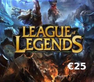 League of Legends 25 EUR Предоплаченная RP карта EU