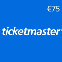 Ticketmaster €75 Подарочная карта NL