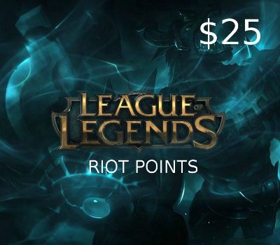 League of Legends 25 USD Предоплаченная RP карта LAS/LAN Server