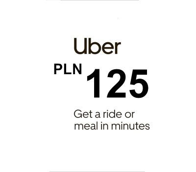 Uber PLN 125 Подарочная карта PL