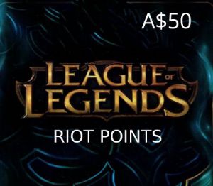 League of Legends 50 AUD Предоплаченная RP карта OCE
