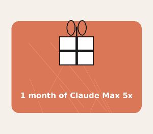 Claude Max 5x — 1 месяц