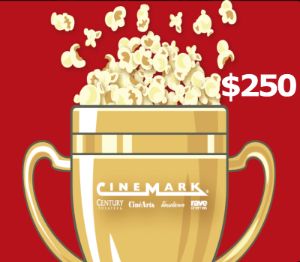 Cinemark Theatres $250 Подарочная карта US