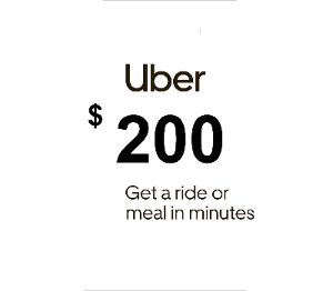 Uber USD 200 Подарочная карта US