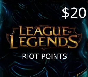 League of Legends 20 USD Предоплаченная RP карта US