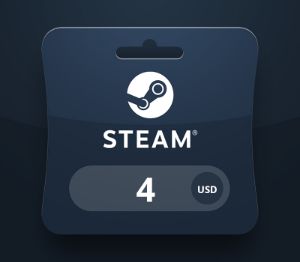 Steam Wallet USD 4 Подарочная карта SR