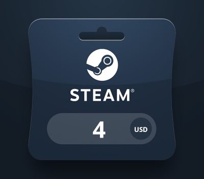 Steam Wallet USD 4 Подарочная карта SR
