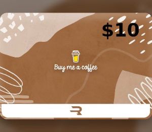 Rewarble Buy Me a Coffee USD 10 Подарочная карта