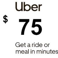 Uber USD 75 Подарочная карта US