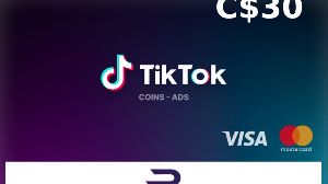Rewarble TikTok CAD 30 Подарочная карта