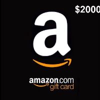 Amazon $2000 Подарочная карта CA