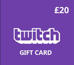 Twitch GBP 20 Подарочная карта UK