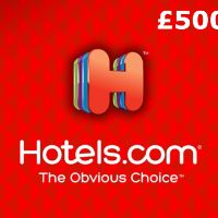 Hotels.com £500 Подарочная карта UK