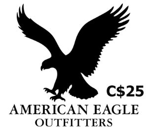 American Eagle CAD 25 Подарочная карта CA