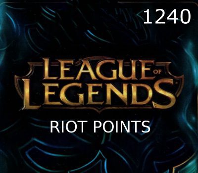 League of Legends 1240 RP Предоплаченная карта EU