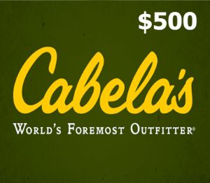 Cabelas $500 Подарочная карта US