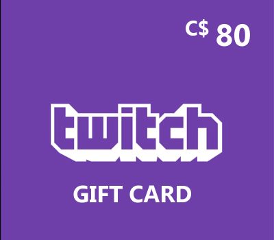 Twitch CAD 80 Подарочная карта CA