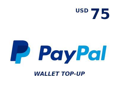 PayPal Wallet 75 USD Top Up US